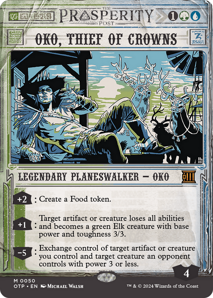 Oko, Thief of Crowns [Outlaws of Thunder Junction: Breaking News] - PokeCharles PokeStore