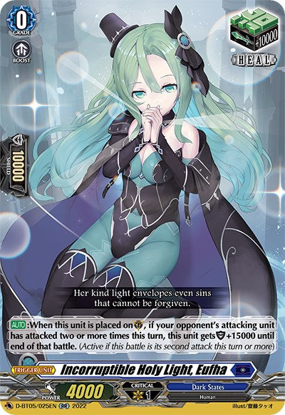 Incorruptible Holy Light, Eufha (D-BT05/025EN) [Triumphant Return of the Brave Heroes] - PokeCharles PokeStore
