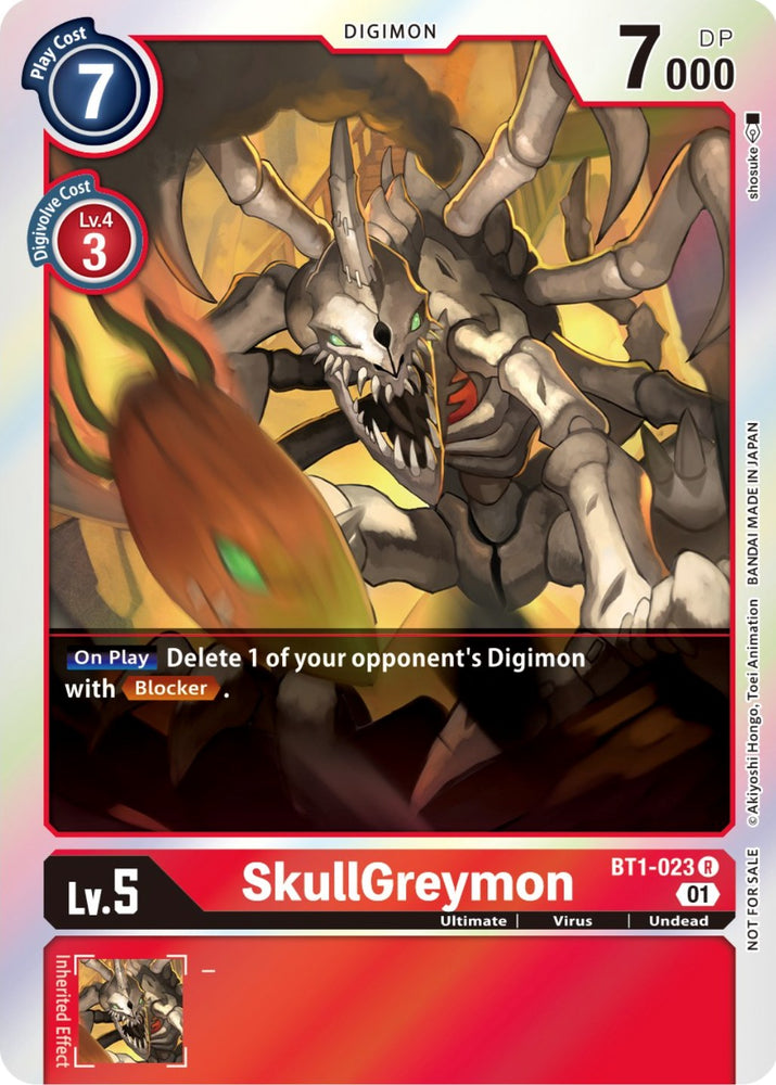 SkullGreymon [BT1-023] (ST-11 Special Entry Pack) [Release Special Booster Promos] - PokeCharles PokeStore
