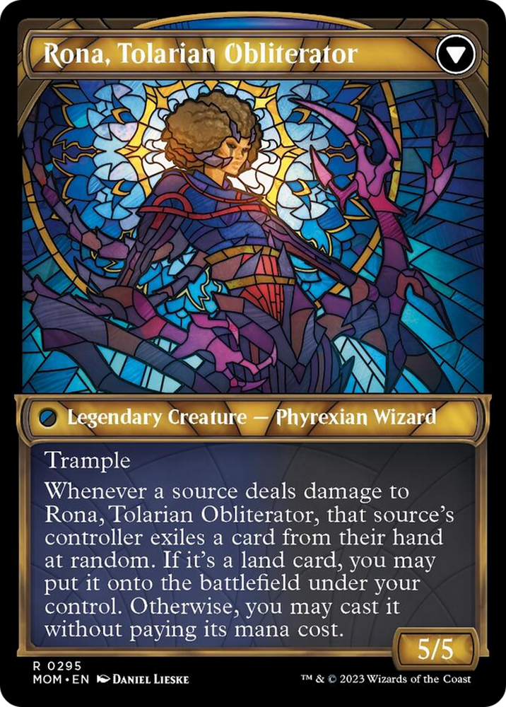 Rona, Herald of Invasion // Rona, Tolarian Obliterator (Showcase Planar Booster Fun) [March of the Machine] - PokeCharles PokeStore