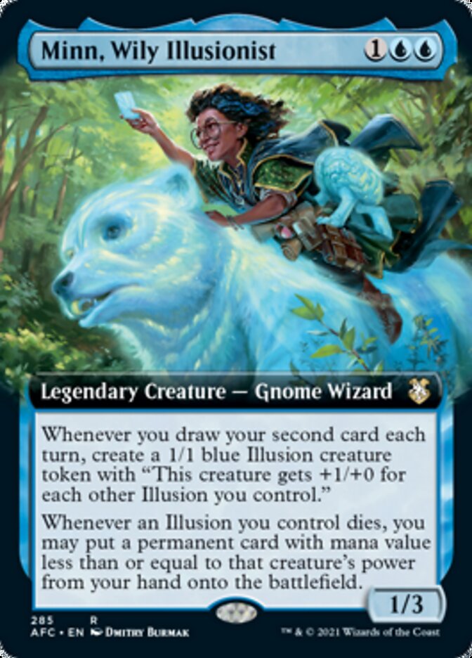 Minn, Wily Illusionist (Extended Art) [Dungeons & Dragons: Adventures in the Forgotten Realms Commander] - PokeCharles PokeStore