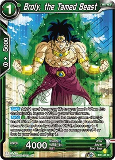 Broly, the Tamed Beast (EB1-31) [Battle Evolution Booster] - PokeCharles PokeStore