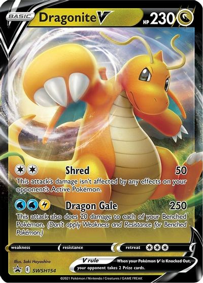 Dragonite V (SWSH154) [Sword & Shield: Black Star Promos] - PokeCharles PokeStore