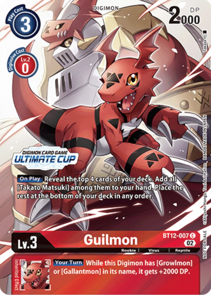 Guilmon [BT12-007] (Ultimate Cup) [Across Time Promos] - PokeCharles PokeStore