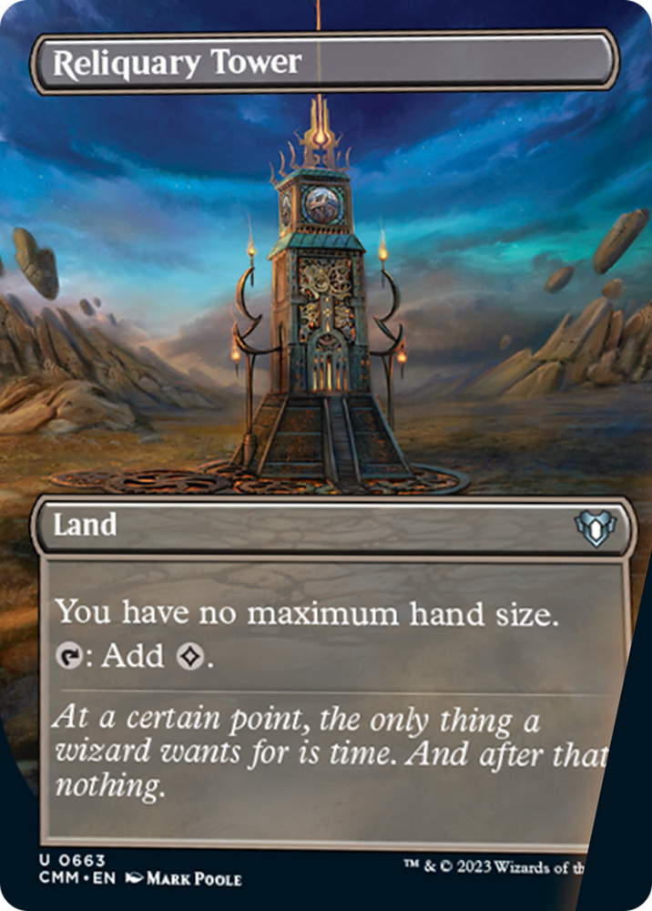 Reliquary Tower (Borderless Alternate Art) [Commander Masters] - PokeCharles PokeStore