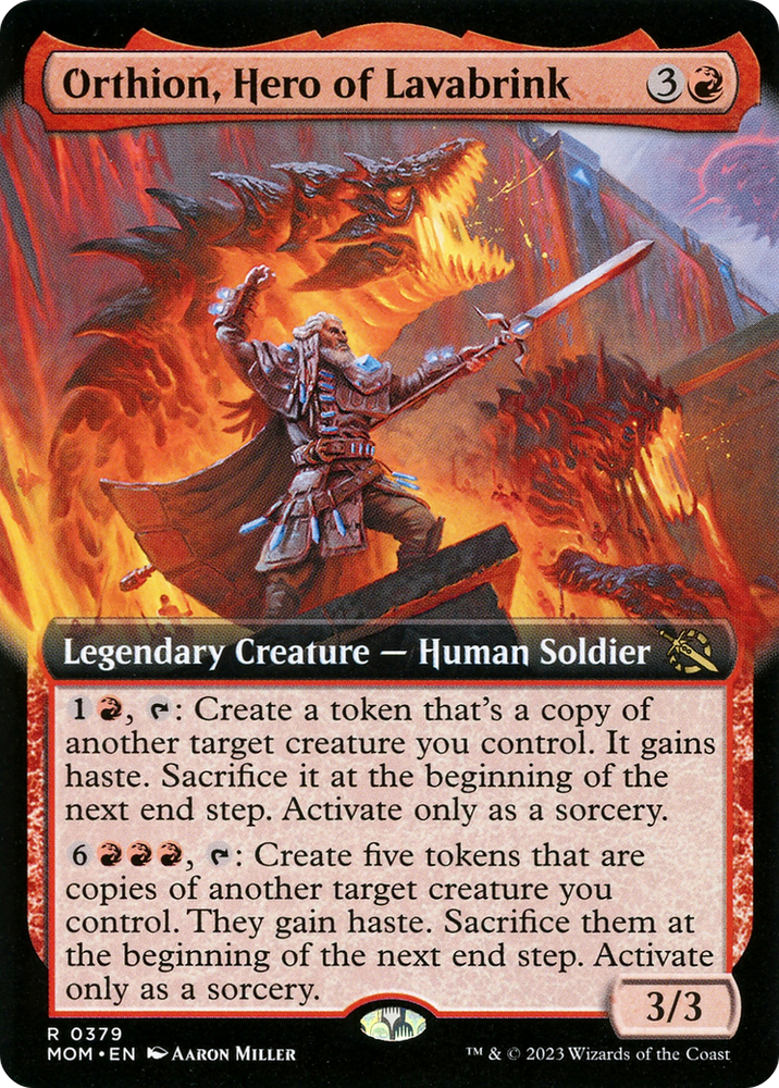 Orthion, Hero of Lavabrink (Extended Art) [March of the Machine] - PokeCharles PokeStore