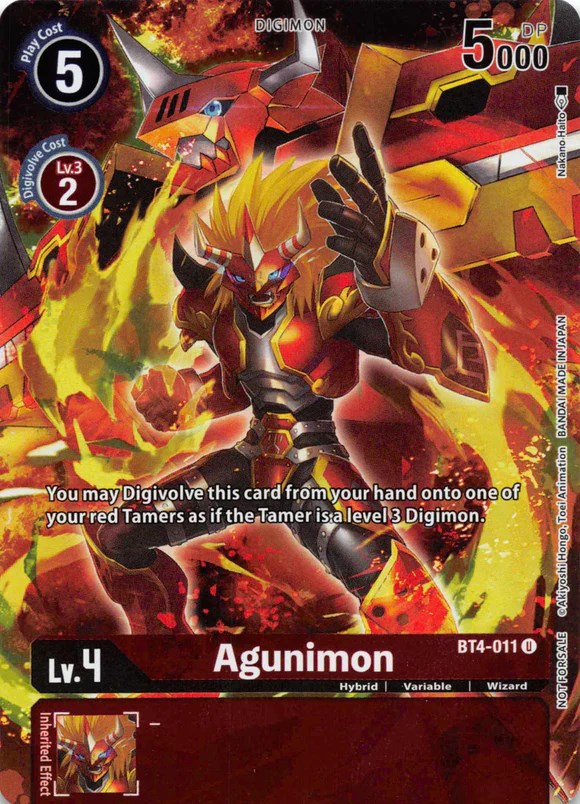 Agunimon [BT4-011] (Tamer's Evolution Box 2) [Great Legend Promos] - PokeCharles PokeStore