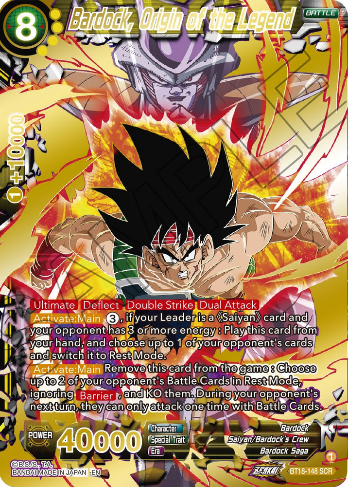 Bardock, Origin of the Legend (BT18-148) [Dawn of the Z-Legends] - PokeCharles PokeStore