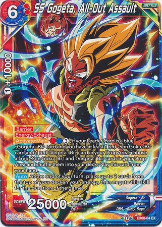 SS Gogeta, All-Out Assault (EX08-04) [Magnificent Collection Forsaken Warrior] - PokeCharles PokeStore
