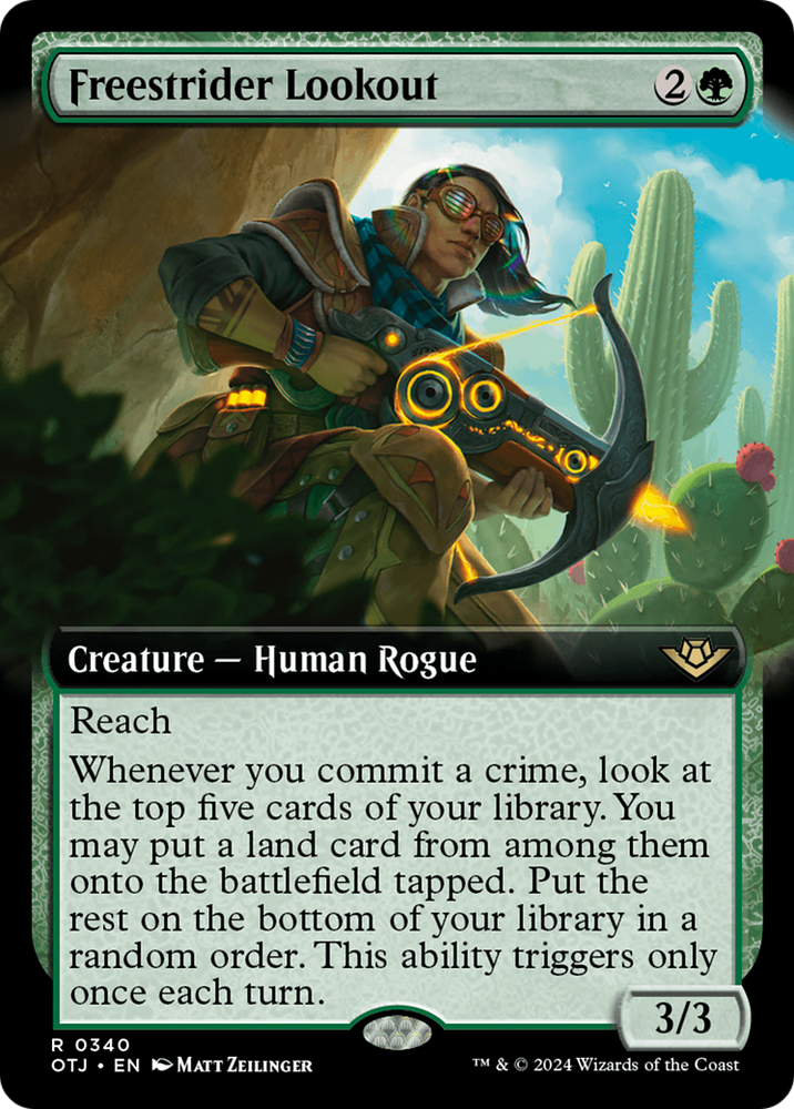 Freestrider Lookout (Extended Art) [Outlaws of Thunder Junction] - PokeCharles PokeStore