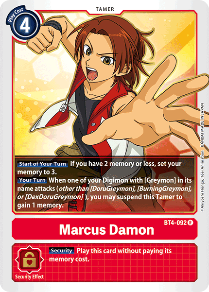Marcus Damon [BT4-092] [Great Legend] - PokeCharles PokeStore