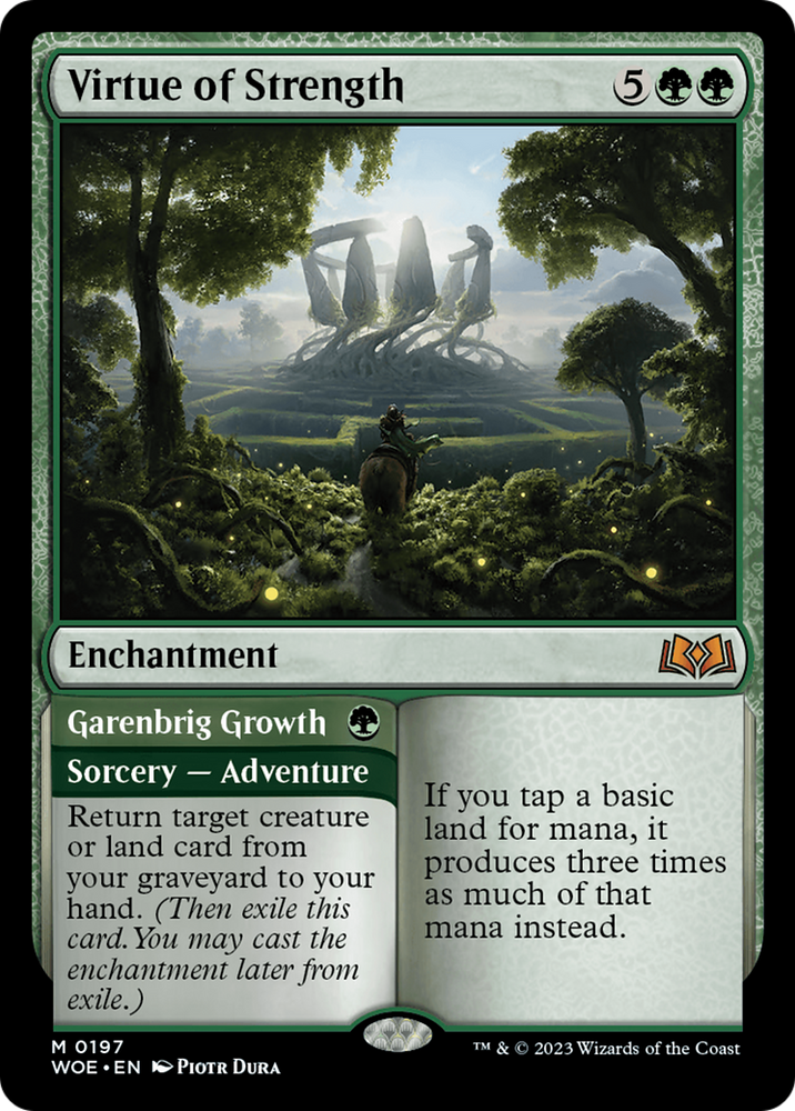 Virtue of Strength // Garenbrig Growth [Wilds of Eldraine] - PokeCharles PokeStore