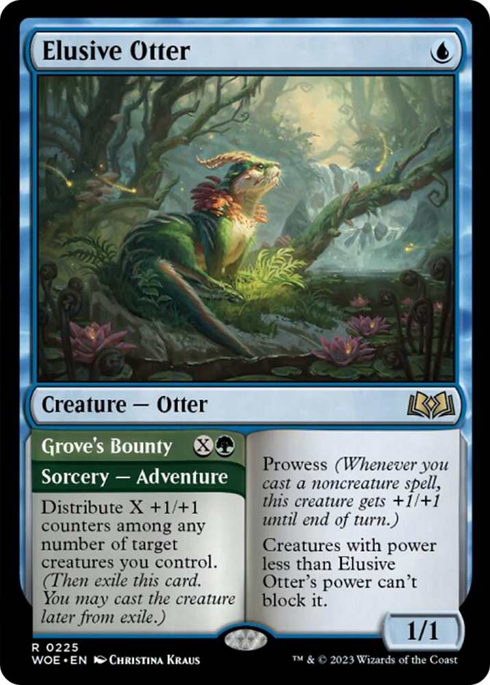 Elusive Otter // Grove's Bounty [Wilds of Eldraine] - PokeCharles PokeStore