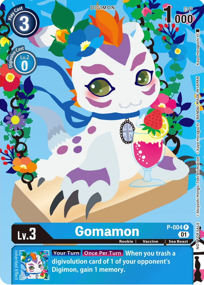 Gomamon [P-004] (Tamer's Card Set 2 Floral Fun) [Promotional Cards] - PokeCharles PokeStore