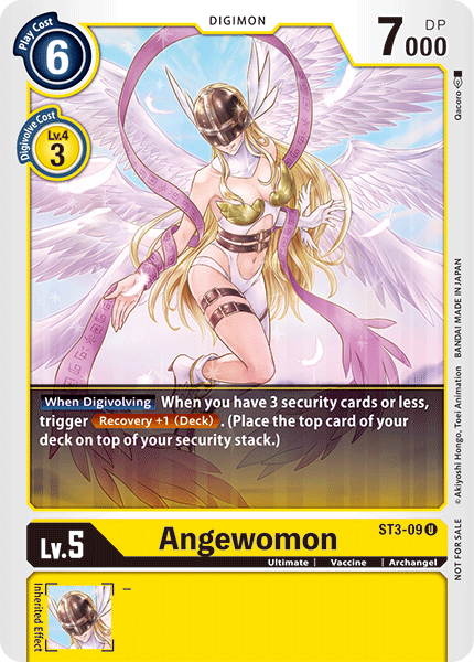 Angewomon [ST3-09] (Tamer Battle Pack) [Starter Deck: Heaven's Yellow Promos] - PokeCharles PokeStore