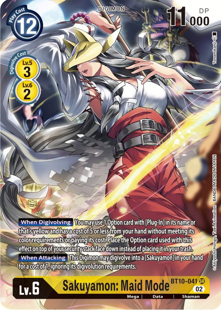 Sakuyamon: Maid Mode [BT10-041] (Alternate Art) [Xros Encounter] - PokeCharles PokeStore