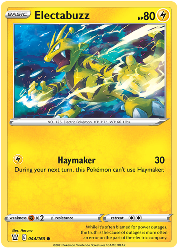 Electabuzz (044/163) [Sword & Shield: Battle Styles] - PokeCharles PokeStore