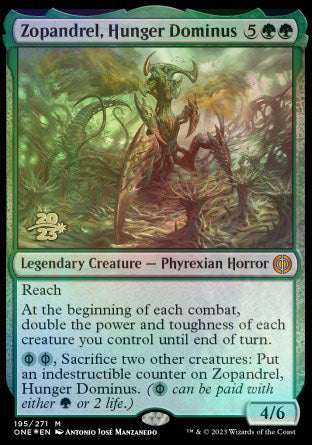 Zopandrel, Hunger Dominus [Phyrexia: All Will Be One Prerelease Promos] - PokeCharles PokeStore