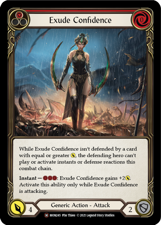 Exude Confidence [U-MON245-RF] (Monarch Unlimited)  Unlimited Rainbow Foil - PokeCharles PokeStore