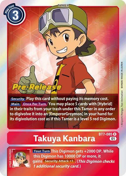 Takuya Kanbara [BT7-085] [Next Adventure Pre-Release Cards] - PokeCharles PokeStore