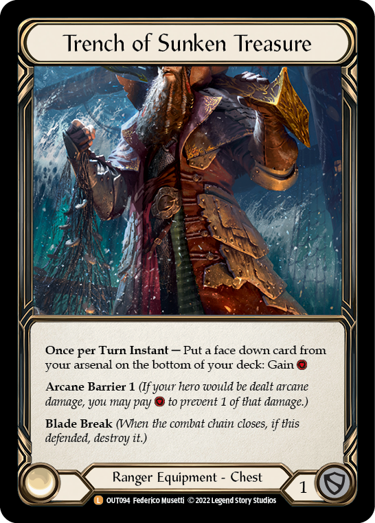 Trench of Sunken Treasure [OUT094] (Outsiders)  Rainbow Foil - PokeCharles PokeStore
