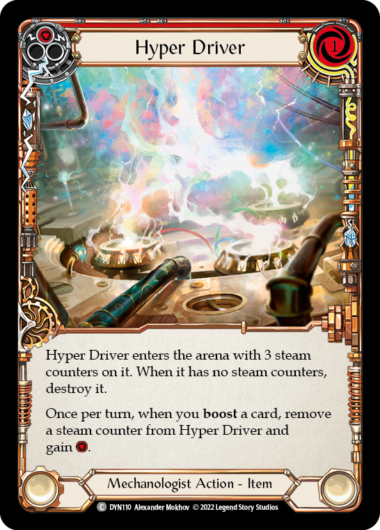 Hyper Driver (Red) [DYN110] (Dynasty)  Cold Foil - PokeCharles PokeStore