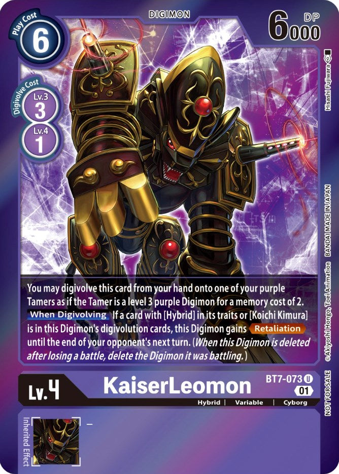 KaiserLeomon [BT7-073] (Event Pack 3) [Next Adventure Promos] - PokeCharles PokeStore
