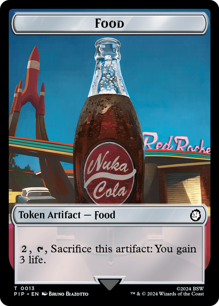 Food (0013) // Soldier (0004) Double-Sided Token [Fallout Tokens] - PokeCharles PokeStore