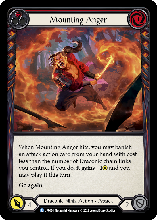Mounting Anger (Red) [UPR054] (Uprising)  Rainbow Foil - PokeCharles PokeStore