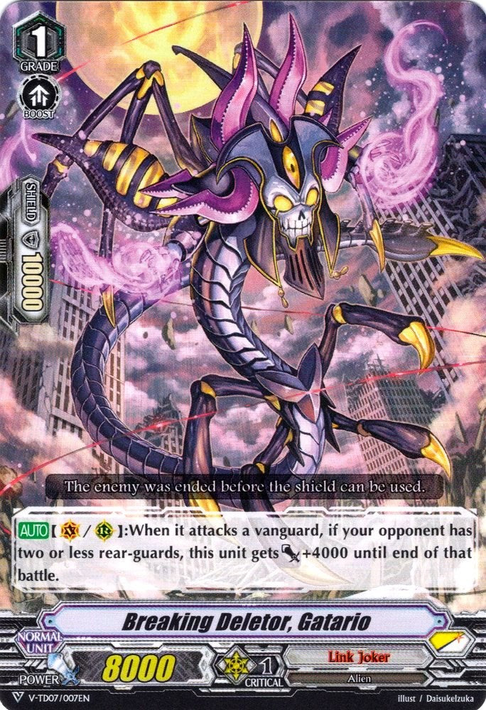 Breaking Deletor, Gatario (V-TD07/007EN) [Kouji Ibuki] - PokeCharles PokeStore