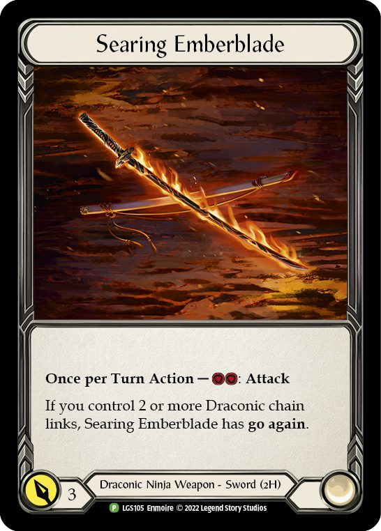 Searing Emberblade [LGS105] (Promo)  Cold Foil - PokeCharles PokeStore