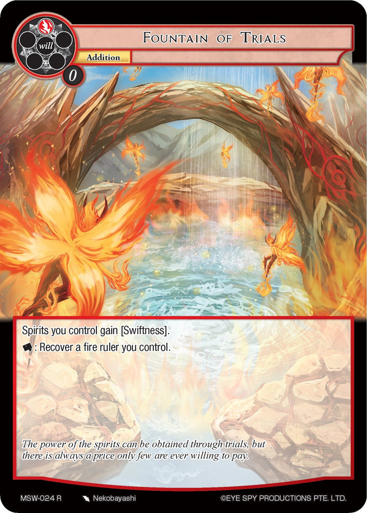 Fountain of Trials (MSW-024) [The Magic Stone War - Zero]