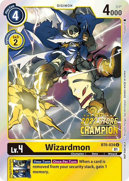 Wizardmon [BT6-034] (2022 Store Champion) [Double Diamond Promos] - PokeCharles PokeStore