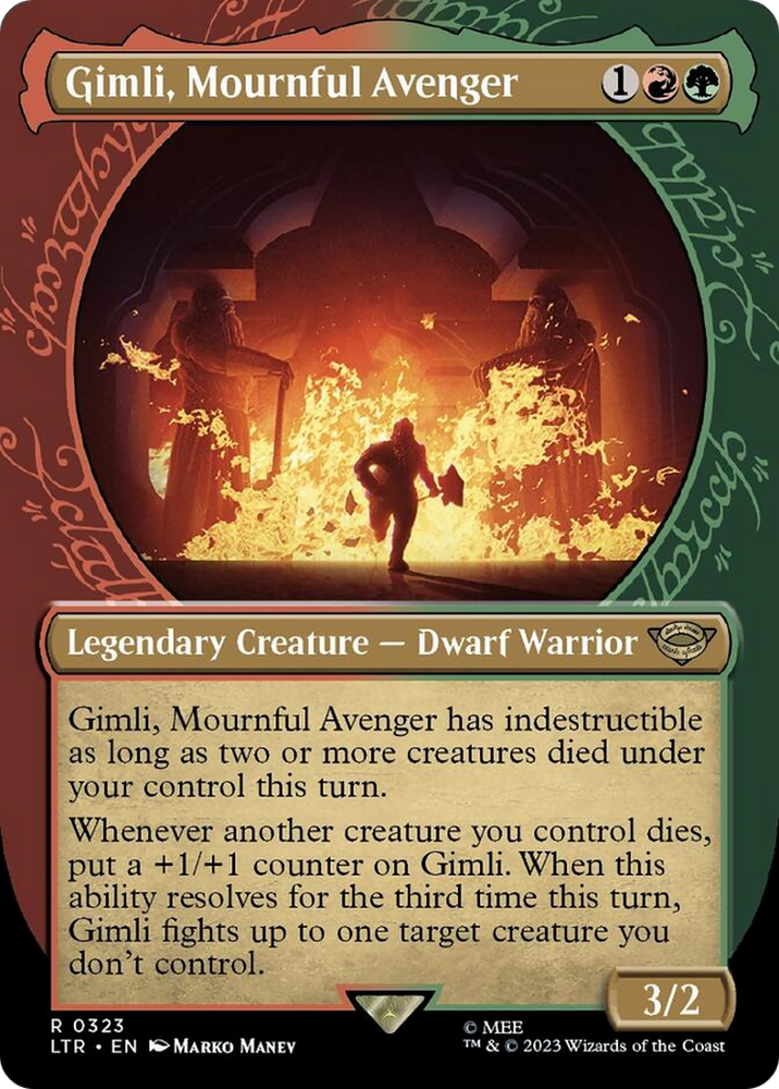 Gimli, Mournful Avenger (Showcase Ring Frame) [The Lord of the Rings: Tales of Middle-Earth] - PokeCharles PokeStore
