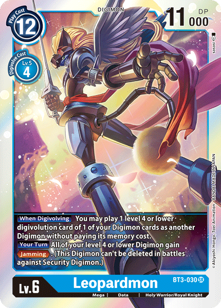 Leopardmon [BT3-030] [Release Special Booster Ver.1.0] - PokeCharles PokeStore