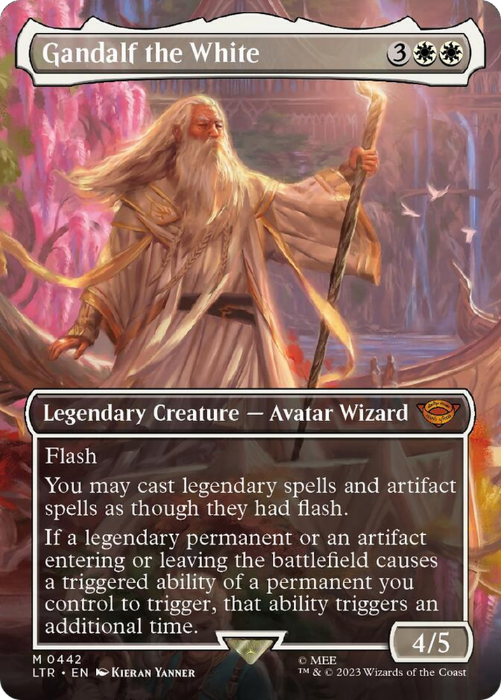 Gandalf the White (Borderless Alternate Art) [The Lord of the Rings: Tales of Middle-Earth] - PokeCharles PokeStore