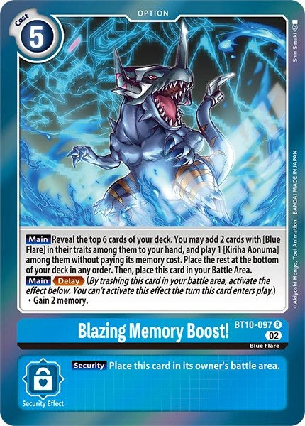 Blazing Memory Boost! [BT10-097] [Revision Pack Cards] - PokeCharles PokeStore