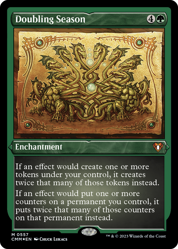 Doubling Season (Foil Etched) [Commander Masters] - PokeCharles PokeStore