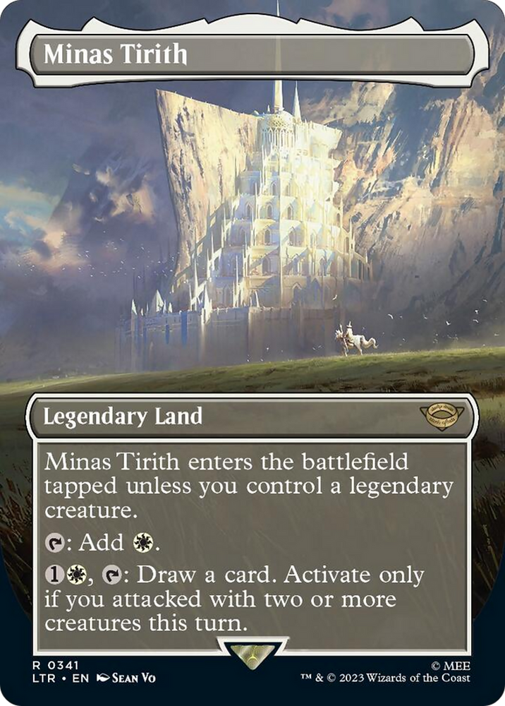 Minas Tirith (Borderless Alternate Art) (341) [The Lord of the Rings: Tales of Middle-Earth] - PokeCharles PokeStore