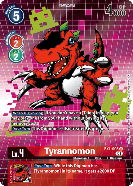 Tyrannomon [EX1-005] (Alternate Art) [Classic Collection] - PokeCharles PokeStore