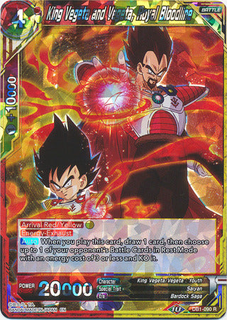 King Vegeta and Vegeta, Royal Bloodline (DB1-090) [Dragon Brawl] - PokeCharles PokeStore