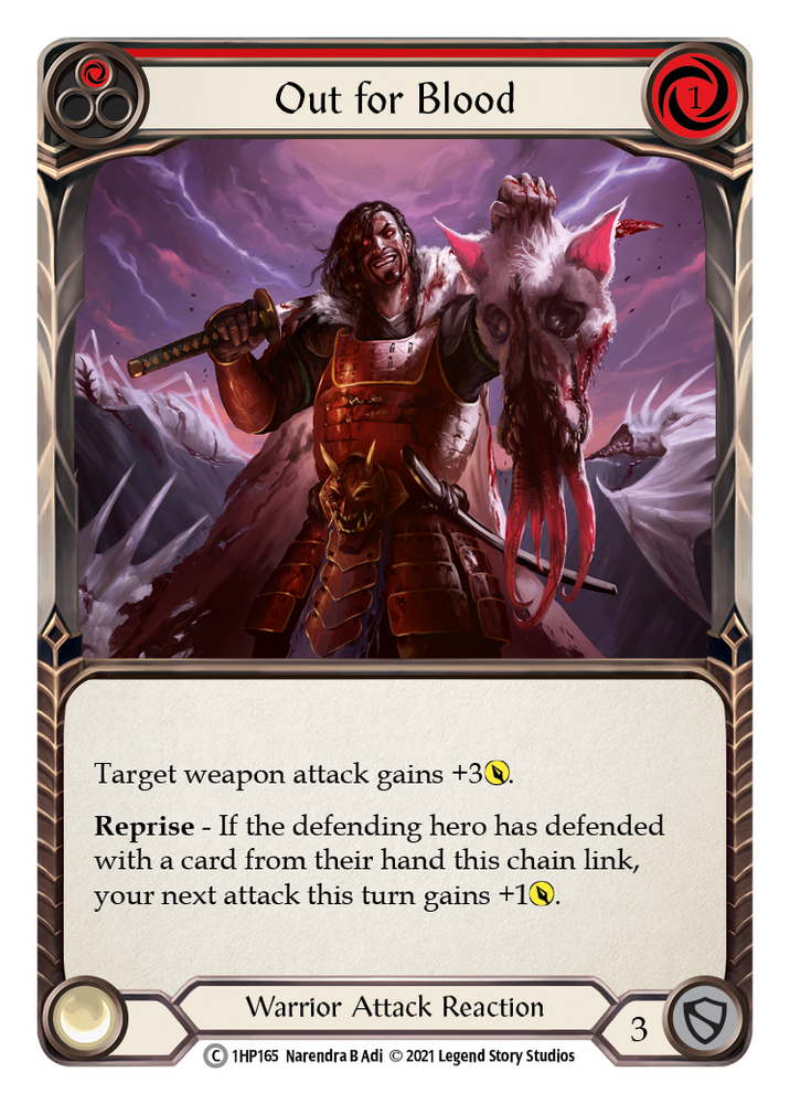 Out for Blood (Red) [1HP165] (History Pack 1) - PokeCharles PokeStore