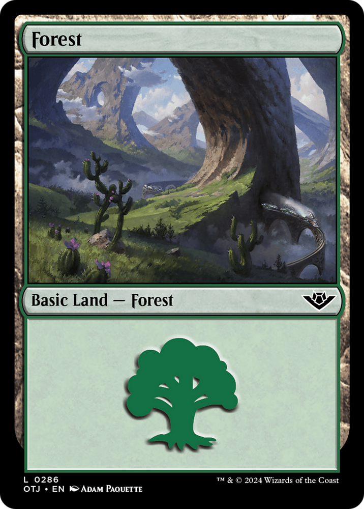 Forest (0286) [Outlaws of Thunder Junction] - PokeCharles PokeStore
