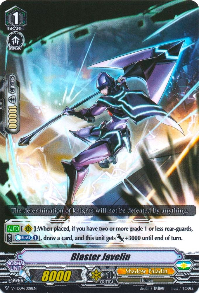 Blaster Javelin (V-TD04/008EN) [Ren Suzugamori] - PokeCharles PokeStore