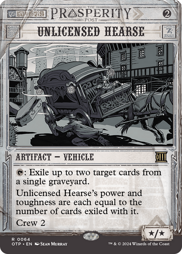 Unlicensed Hearse [Outlaws of Thunder Junction: Breaking News] - PokeCharles PokeStore