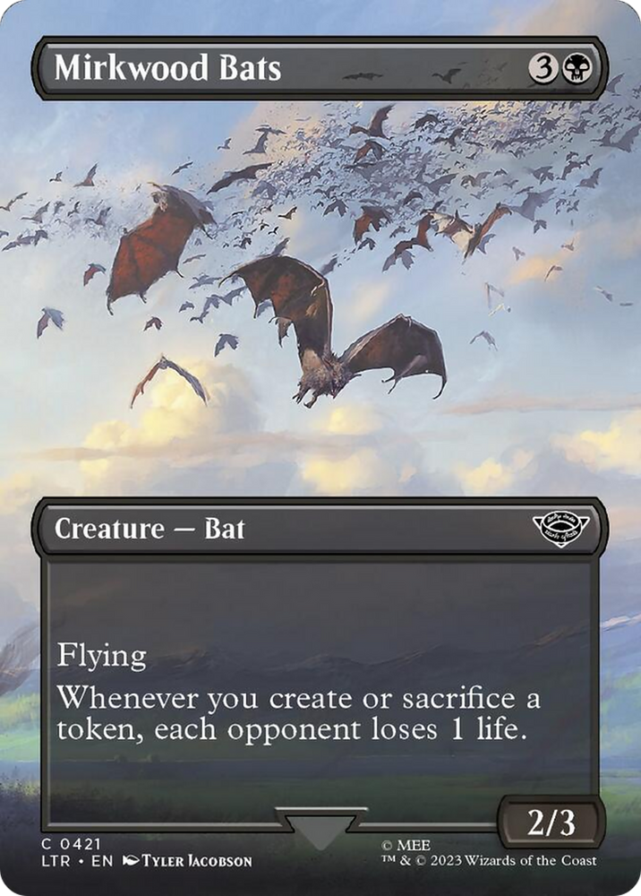 Mirkwood Bats (Borderless Alternate Art) [The Lord of the Rings: Tales of Middle-Earth] - PokeCharles PokeStore