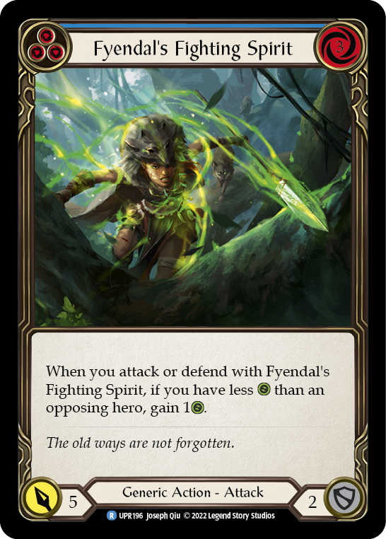 Fyendal's Fighting Spirit (Blue) [UPR196] (Uprising) - PokeCharles PokeStore