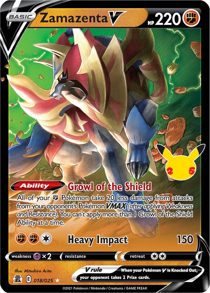 Zamazenta V (018/025) [Celebrations: 25th Anniversary] - PokeCharles PokeStore