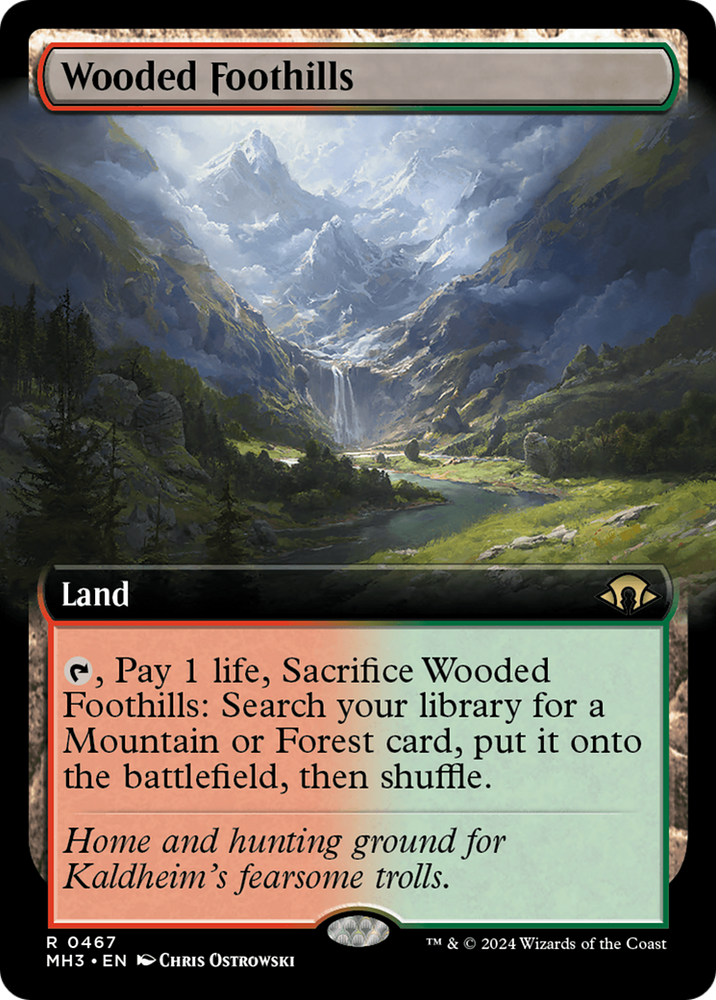 Wooded Foothills (Extended Art) [Modern Horizons 3] - PokeCharles PokeStore