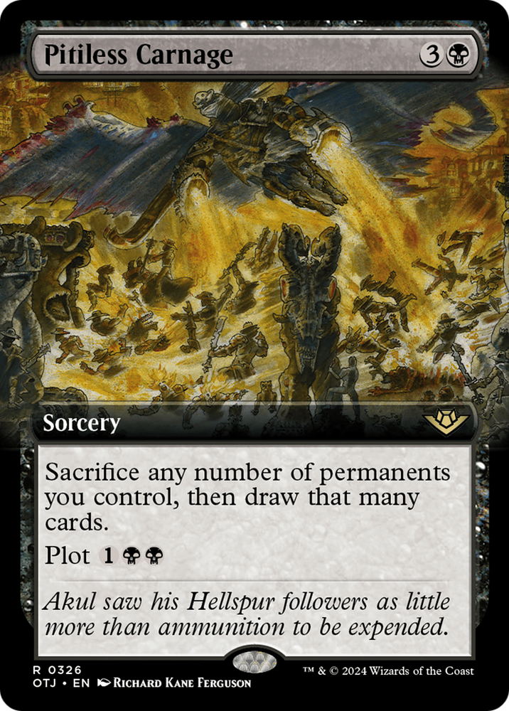 Pitiless Carnage (Extended Art) [Outlaws of Thunder Junction] - PokeCharles PokeStore